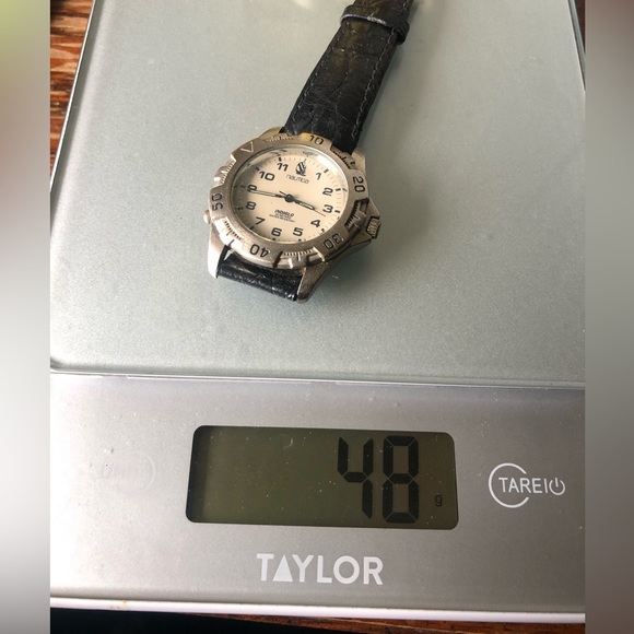 Nautica Watch Men Silver Tone white Dial black leather band excellent condition - Picture 13 of 14